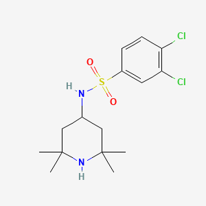 molecular formula C15H22Cl2N2O2S B3406439 3,4-dichloro-N-(2,2,6,6-tetramethylpiperidin-4-yl)benzene-1-sulfonamide CAS No. 321713-91-1