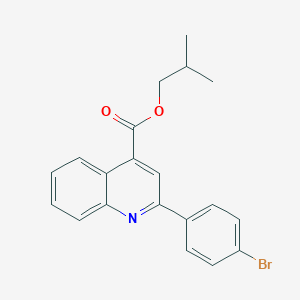 molecular formula C20H18BrNO2 B340644 Isobutyl 2-(4-bromophenyl)-4-quinolinecarboxylate 
