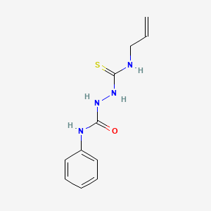 molecular formula C11H14N4OS B3406443 (E)-N-allyl-N'-(phenylcarbamoyl)carbamohydrazonothioic acid CAS No. 321980-76-1