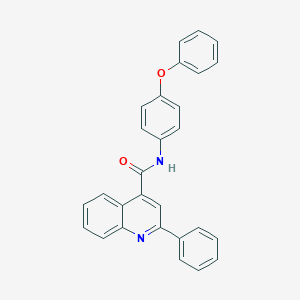 molecular formula C28H20N2O2 B340645 N-(4-phenoxyphenyl)-2-phenylquinoline-4-carboxamide 