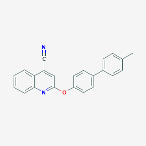 molecular formula C23H16N2O B340647 2-[(4'-Methyl[1,1'-biphenyl]-4-yl)oxy]-4-quinolinecarbonitrile 