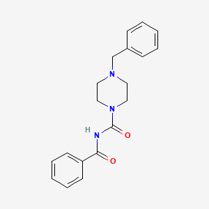 molecular formula C19H21N3O2 B3406475 N-benzoyl-4-benzylpiperazine-1-carboxamide CAS No. 325703-22-8