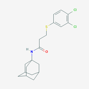 molecular formula C19H23Cl2NOS B340649 N-1-adamantyl-3-[(3,4-dichlorophenyl)thio]propanamide 