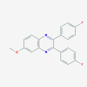 molecular formula C21H14F2N2O B340650 2,3-Bis(4-fluorophenyl)-6-methoxyquinoxaline 