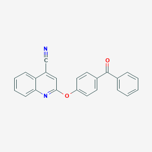 2-(4-Benzoylphenoxy)quinoline-4-carbonitrile