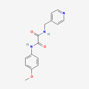 molecular formula C15H15N3O3 B3406548 N-(4-methoxyphenyl)-N'-(pyridin-4-ylmethyl)ethanediamide CAS No. 331637-35-5