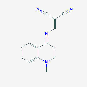 molecular formula C14H10N4 B3406564 2-[[(1-Methylquinolin-4-ylidene)amino]methylidene]propanedinitrile CAS No. 333341-15-4