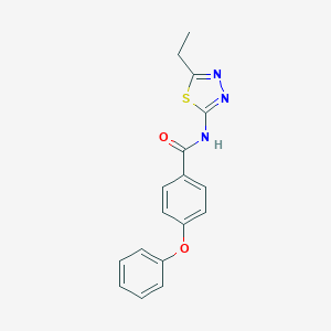 molecular formula C17H15N3O2S B340658 N-(5-ethyl-1,3,4-thiadiazol-2-yl)-4-phenoxybenzamide 