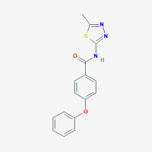 molecular formula C16H13N3O2S B340659 N-(5-methyl-1,3,4-thiadiazol-2-yl)-4-phenoxybenzamide 
