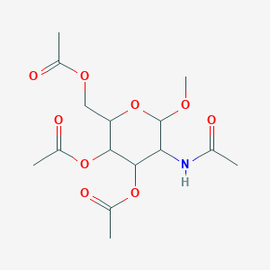 molecular formula C15H23NO9 B3406612 Methyl 3,4,6-tri-O-acetyl-2-(acetylamino)-2-deoxyhexopyranoside CAS No. 347841-28-5