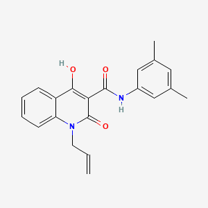 B3406657 1-allyl-N-(3,5-dimethylphenyl)-4-hydroxy-2-oxo-1,2-dihydroquinoline-3-carboxamide CAS No. 372184-92-4
