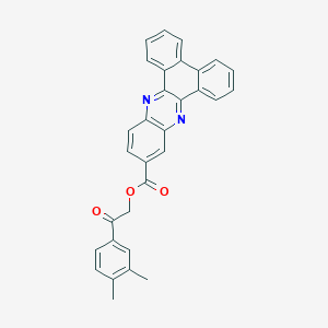 2-(3,4-Dimethylphenyl)-2-oxoethyl dibenzo[a,c]phenazine-11-carboxylate