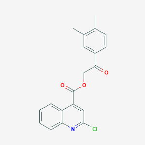 2-(3,4-Dimethylphenyl)-2-oxoethyl 2-chloro-4-quinolinecarboxylate