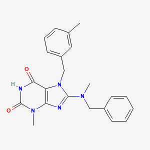 molecular formula C22H23N5O2 B3406705 8-(benzyl(methyl)amino)-3-methyl-7-(3-methylbenzyl)-1H-purine-2,6(3H,7H)-dione CAS No. 378200-66-9