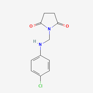 molecular formula C11H11ClN2O2 B3406732 Succinimide, N-(p-chloroanilinomethyl)- CAS No. 38359-09-0