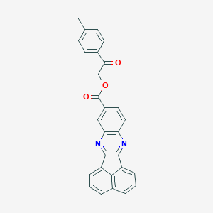molecular formula C28H18N2O3 B340677 2-(4-Methylphenyl)-2-oxoethyl acenaphtho[1,2-b]quinoxaline-9-carboxylate 