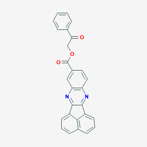 molecular formula C27H16N2O3 B340678 2-Oxo-2-phenylethyl acenaphtho[1,2-b]quinoxaline-9-carboxylate 