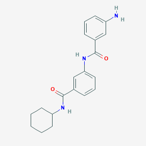 3-amino-N-[3-(cyclohexylcarbamoyl)phenyl]benzamide