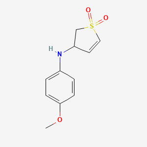 molecular formula C11H13NO3S B3406826 3-((4-Methoxyphenyl)amino)-2,3-dihydrothiophene 1,1-dioxide CAS No. 39760-05-9