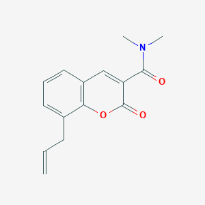 molecular formula C15H15NO3 B3406835 8-allyl-N,N-dimethyl-2-oxo-2H-chromene-3-carboxamide CAS No. 421577-81-3