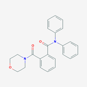 molecular formula C24H22N2O3 B340685 2-(morpholin-4-ylcarbonyl)-N,N-diphenylbenzamide 