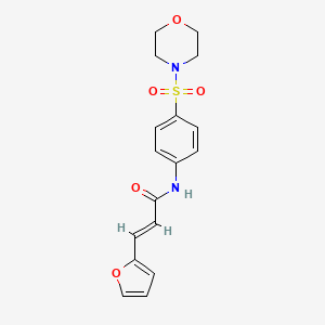 molecular formula C17H18N2O5S B3406903 (2E)-3-(furan-2-yl)-N-[4-(morpholin-4-ylsulfonyl)phenyl]prop-2-enamide CAS No. 433943-14-7