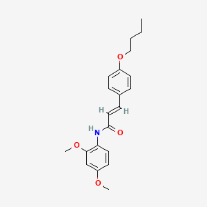 molecular formula C21H25NO4 B3406967 (E)-3-(4-butoxyphenyl)-N-(2,4-dimethoxyphenyl)acrylamide CAS No. 464906-18-1