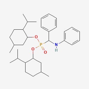 molecular formula C33H50NO3P B3406977 Bis[5-methyl-2-(propan-2-yl)cyclohexyl] [phenyl(phenylamino)methyl]phosphonate CAS No. 474879-09-9