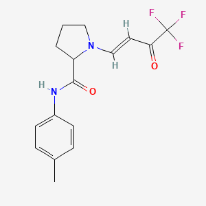 N-(4-methylphenyl)-1-[(E)-4,4,4-trifluoro-3-oxobut-1-enyl]pyrrolidine-2-carboxamide