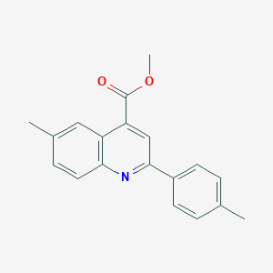 molecular formula C19H17NO2 B340706 Methyl 6-methyl-2-(4-methylphenyl)quinoline-4-carboxylate 
