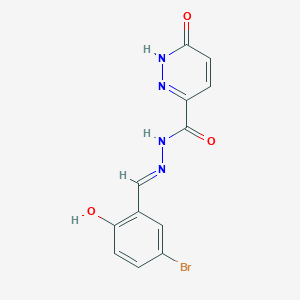 molecular formula C12H9BrN4O3 B3407074 N'-(5-Bromo-2-hydroxybenzylidene)-6-oxo-1,6-dihydro-3-pyridazinecarbohydrazide CAS No. 477515-16-5