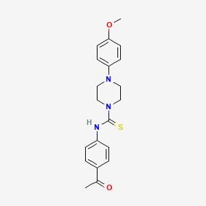 N-(4-acetylphenyl)-4-(4-methoxyphenyl)piperazine-1-carbothioamide