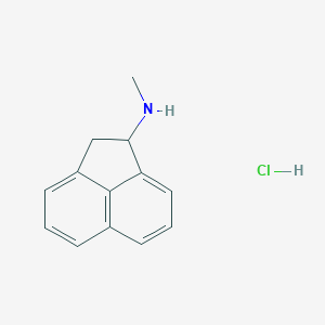 molecular formula C13H14ClN B3407200 N-methyl-1,2-dihydroacenaphthylen-1-amine hydrochloride CAS No. 5668-68-8