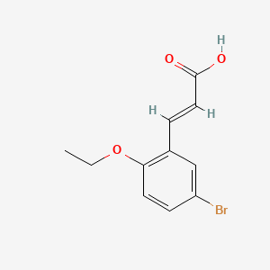 molecular formula C11H11BrO3 B3407212 3-(5-Bromo-2-ethoxyphenyl)acrylic acid CAS No. 575469-48-6