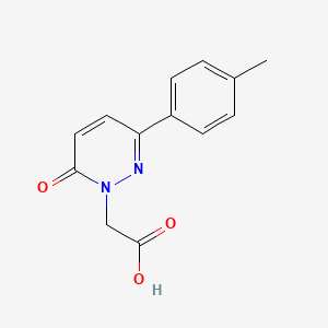 molecular formula C13H12N2O3 B3407219 2-(6-oxo-3-(p-tolyl)pyridazin-1(6H)-yl)acetic acid CAS No. 58112-53-1