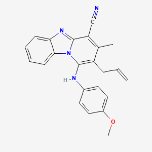 2-Allyl-1-[(4-methoxyphenyl)amino]-3-methylpyrido[1,2-a]benzimidazole-4-carbonitrile
