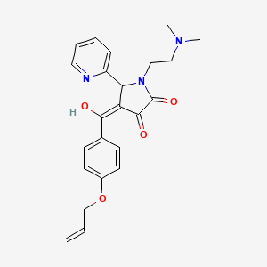 molecular formula C23H25N3O4 B3407291 4-(4-(allyloxy)benzoyl)-1-(2-(dimethylamino)ethyl)-3-hydroxy-5-(pyridin-2-yl)-1H-pyrrol-2(5H)-one CAS No. 618878-00-5