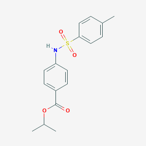 molecular formula C17H19NO4S B340732 Isopropyl 4-{[(4-methylphenyl)sulfonyl]amino}benzoate 
