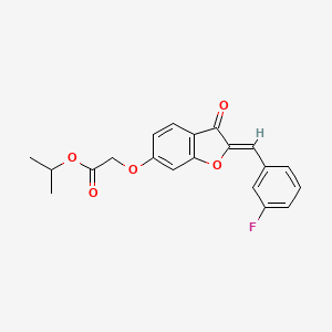 (Z)-isopropyl 2-((2-(3-fluorobenzylidene)-3-oxo-2,3-dihydrobenzofuran-6-yl)oxy)acetate