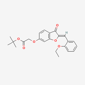 (Z)-tert-butyl 2-((2-(2-ethoxybenzylidene)-3-oxo-2,3-dihydrobenzofuran-6-yl)oxy)acetate