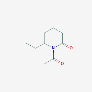 molecular formula C9H15NO2 B034074 1-Acetyl-6-ethylpiperidin-2-one CAS No. 104886-00-2