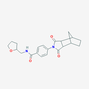 molecular formula C21H24N2O4 B340740 4-(3,5-dioxo-4-azatricyclo[5.2.1.0~2,6~]dec-4-yl)-N-(tetrahydro-2-furanylmethyl)benzamide 