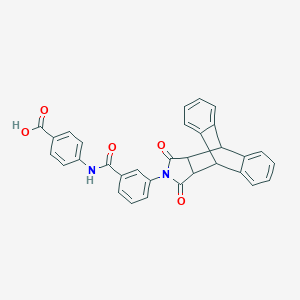 molecular formula C32H22N2O5 B340745 4-[[3-(16,18-Dioxo-17-azapentacyclo[6.6.5.02,7.09,14.015,19]nonadeca-2,4,6,9,11,13-hexaen-17-yl)benzoyl]amino]benzoic acid 