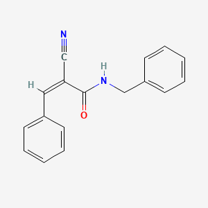 molecular formula C17H14N2O B3407499 (Z)-N-benzyl-2-cyano-3-phenylprop-2-enamide CAS No. 67720-41-6