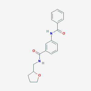 molecular formula C19H20N2O3 B340754 3-(benzoylamino)-N-(tetrahydrofuran-2-ylmethyl)benzamide 