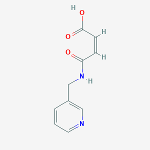 molecular formula C10H10N2O3 B3407555 (Z)-4-oxo-4-((pyridin-3-ylmethyl)amino)but-2-enoic acid CAS No. 7252-23-5