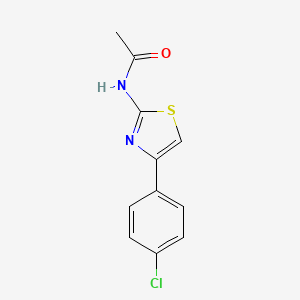 molecular formula C11H9ClN2OS B3407586 N-[4-(4-chlorophenyl)-1,3-thiazol-2-yl]acetamide CAS No. 7496-60-8