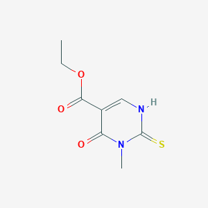 molecular formula C8H10N2O3S B3407588 Ethyl 2-mercapto-1-methyl-6-oxo-1,6-dihydropyrimidine-5-carboxylate CAS No. 7506-89-0
