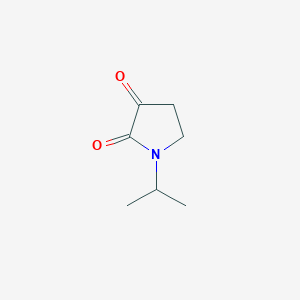 molecular formula C7H11NO2 B3407596 1-(丙-2-基)吡咯烷-2,3-二酮 CAS No. 75573-01-2