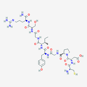 molecular formula C40H63N13O13S B034076 H-Cys-Asp-Pro-Gly-Tyr-Ile-Gly-Ser-Arg-NH2 CAS No. 110590-61-9
